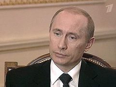 Владимир Путин на интервью в Чили, кадр Первого канала.