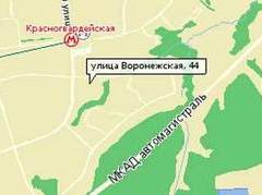 Фрагмент карты Москвы с сайта www.nakarte.ru