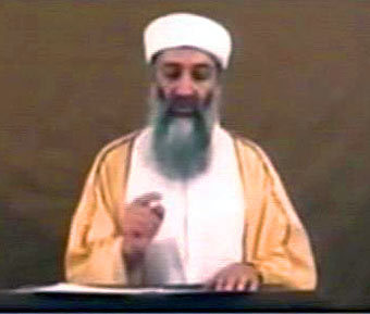 Фрагмент телеобращения последнего Осамы бин Ладена. Кадр телеканала "Аль-Джазира"