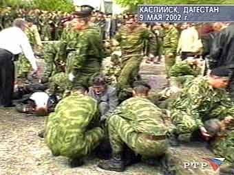 Последствия теракта в Каспийске, кадр НТВ, архив