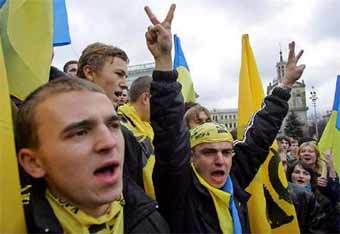 Митинг украинской оппозиции в Киеве. Фото Reuters