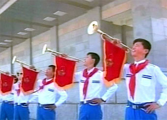 Пионеры Северной Кореи. Кадр НТВ