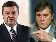 Виктор Янукович и Виктор Ющенко. Монтаж Lenta.Ru