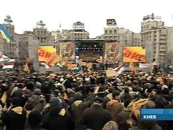 Митинг оппозиции, кадр Первого канала