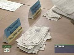 Подсчет бюллетеней. Кадр НТВ