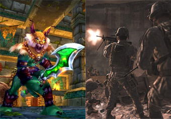  World of Warcraft  Call of Duty 4